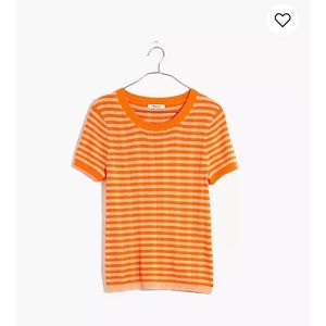 Madewell Ringer Sweater Stripped. Flitted. Size S
